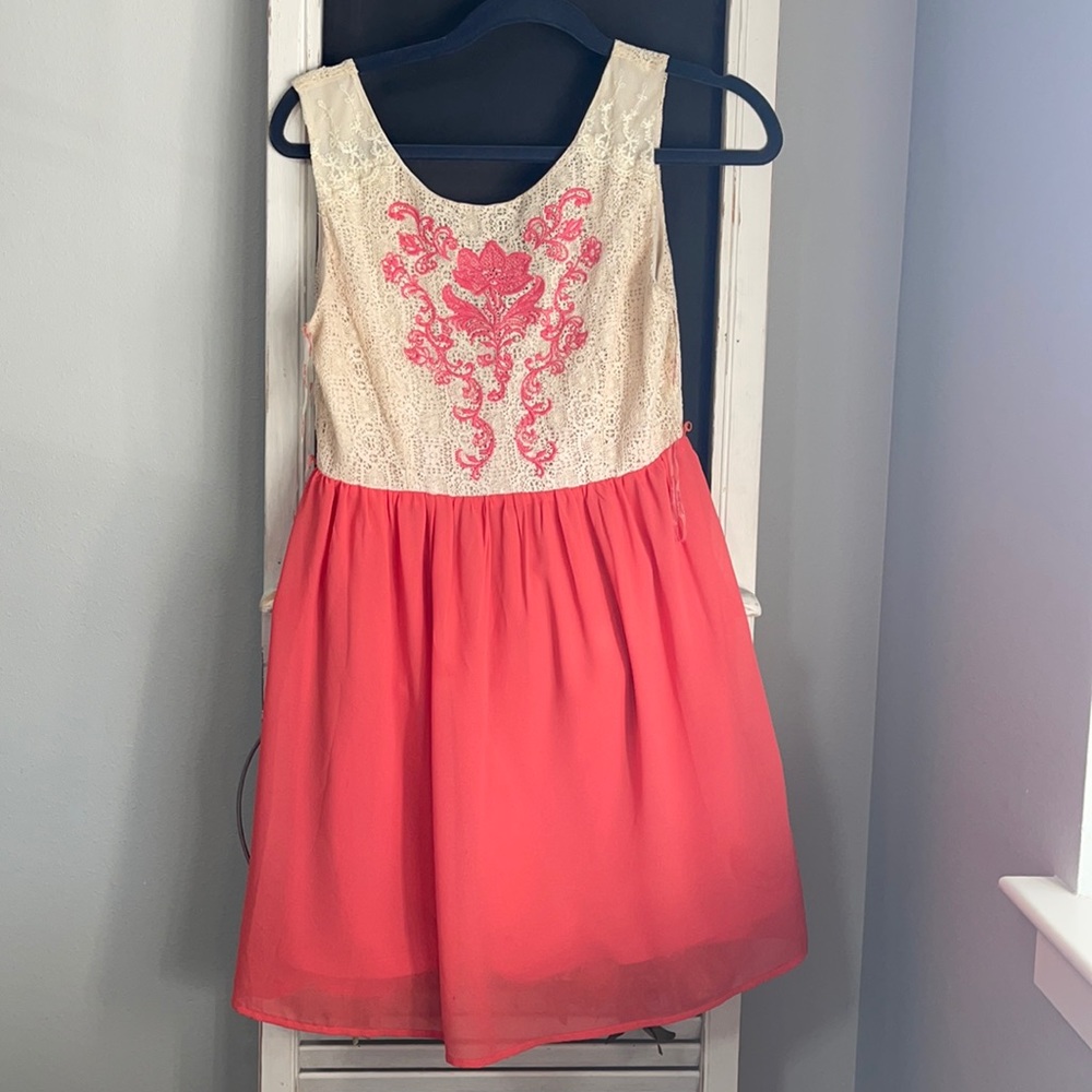 Pink & Cream Dress